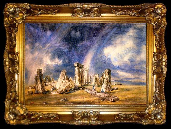 framed  John Constable Stonehenge, ta009-2